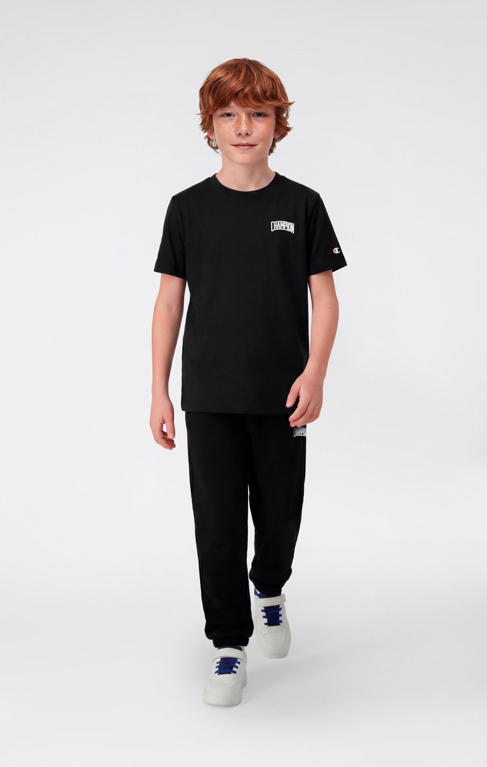 Champion Fitness Elastic Cuff Puff Print Nero