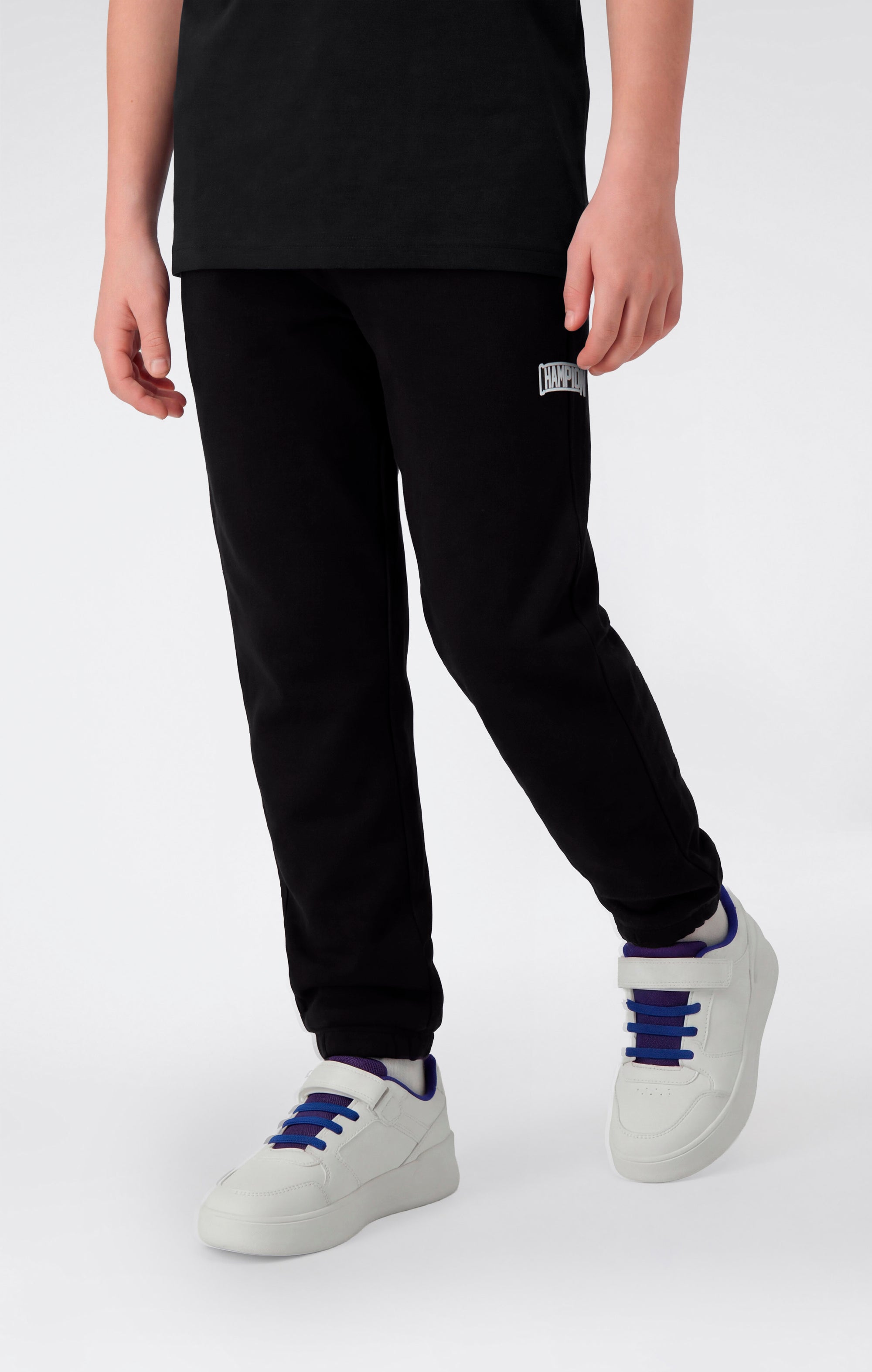 Champion Fitness Elastic Cuff Puff Print Nero