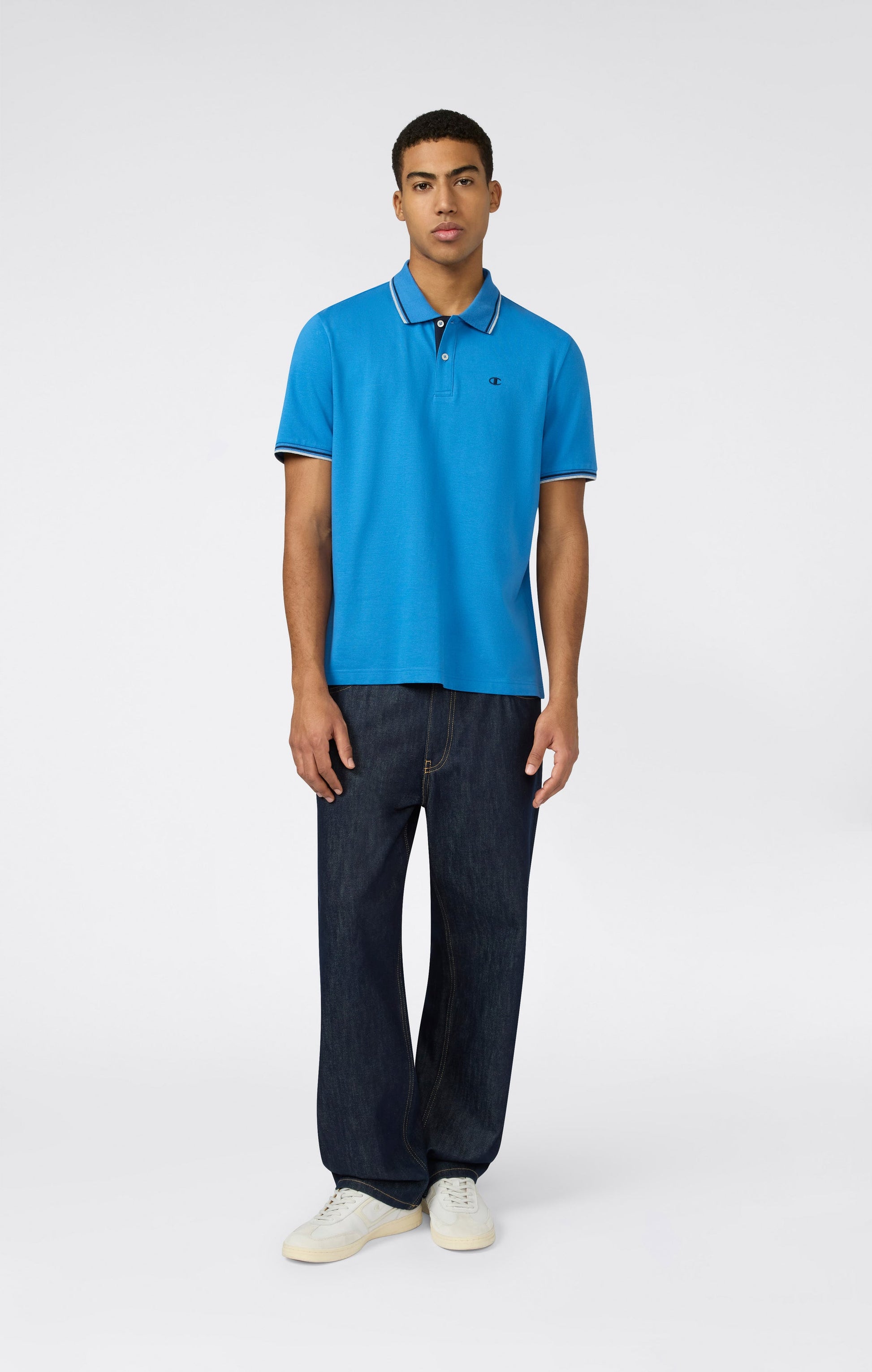 Champion Cotton Pique Blu