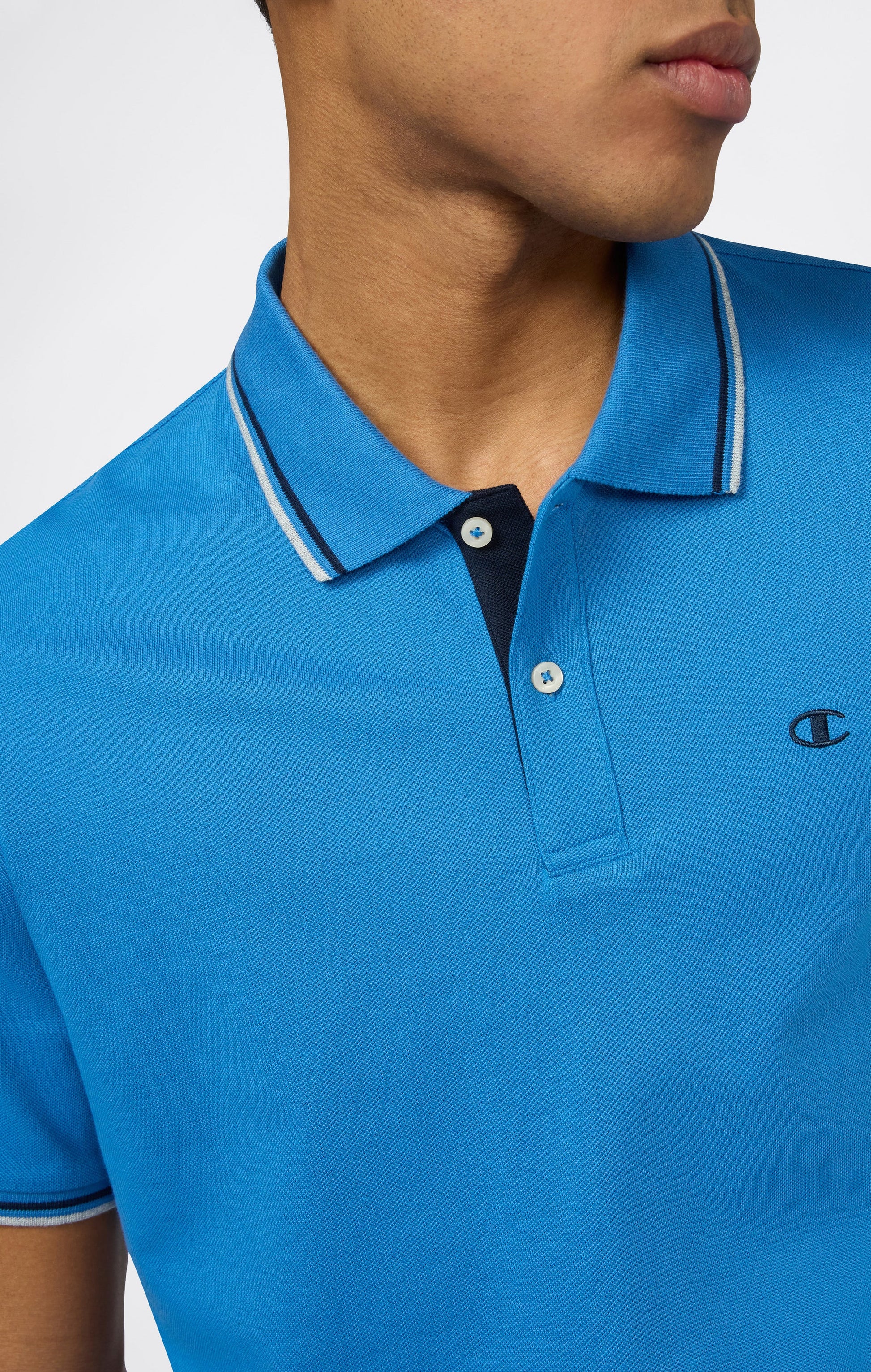 Champion Cotton Pique Blu