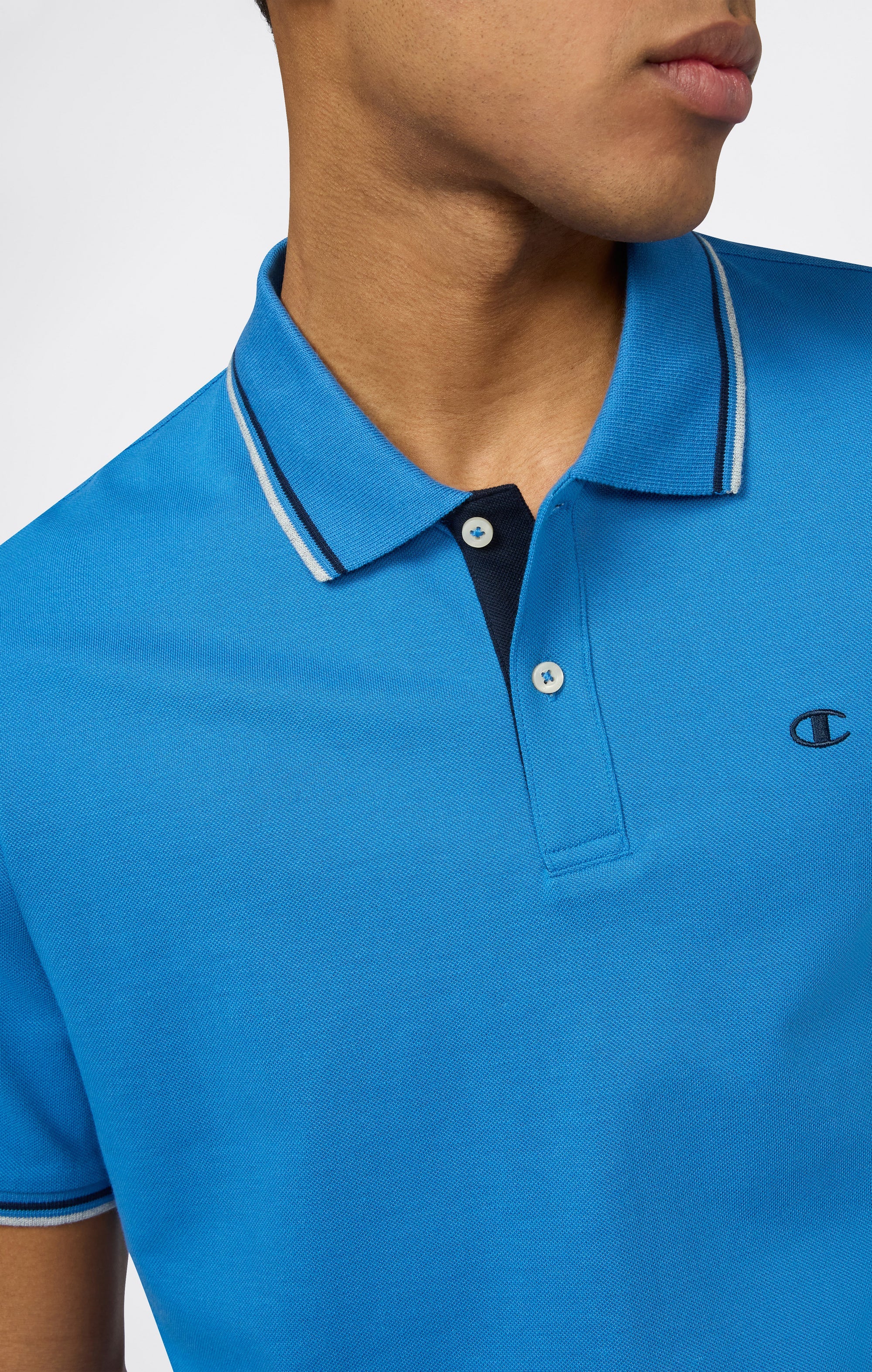 Champion Cotton Pique Blu