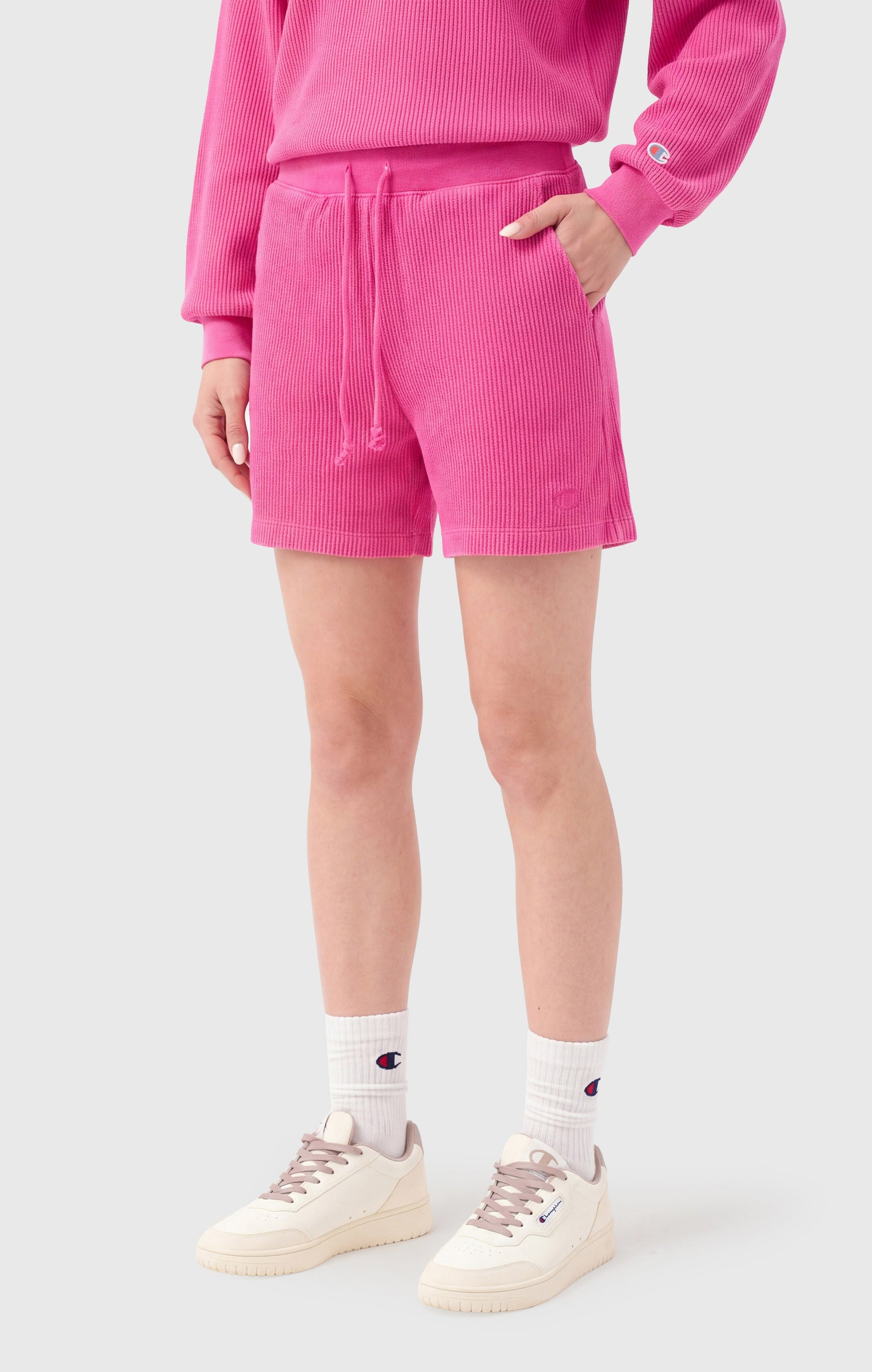 Champion Cotton Shorts Rosa