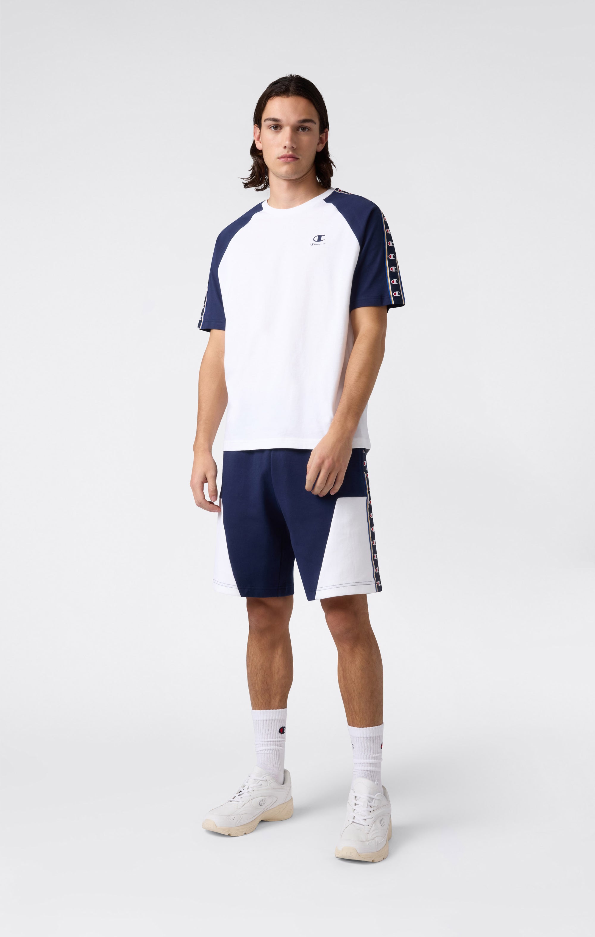 Champion Interlock Tape Logo Blu