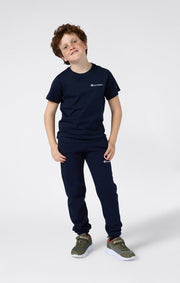 Champion Crewneck Small Script Logo Icons Blu