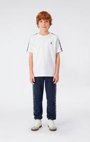 Champion Crewneck Tape Logo Bianco
