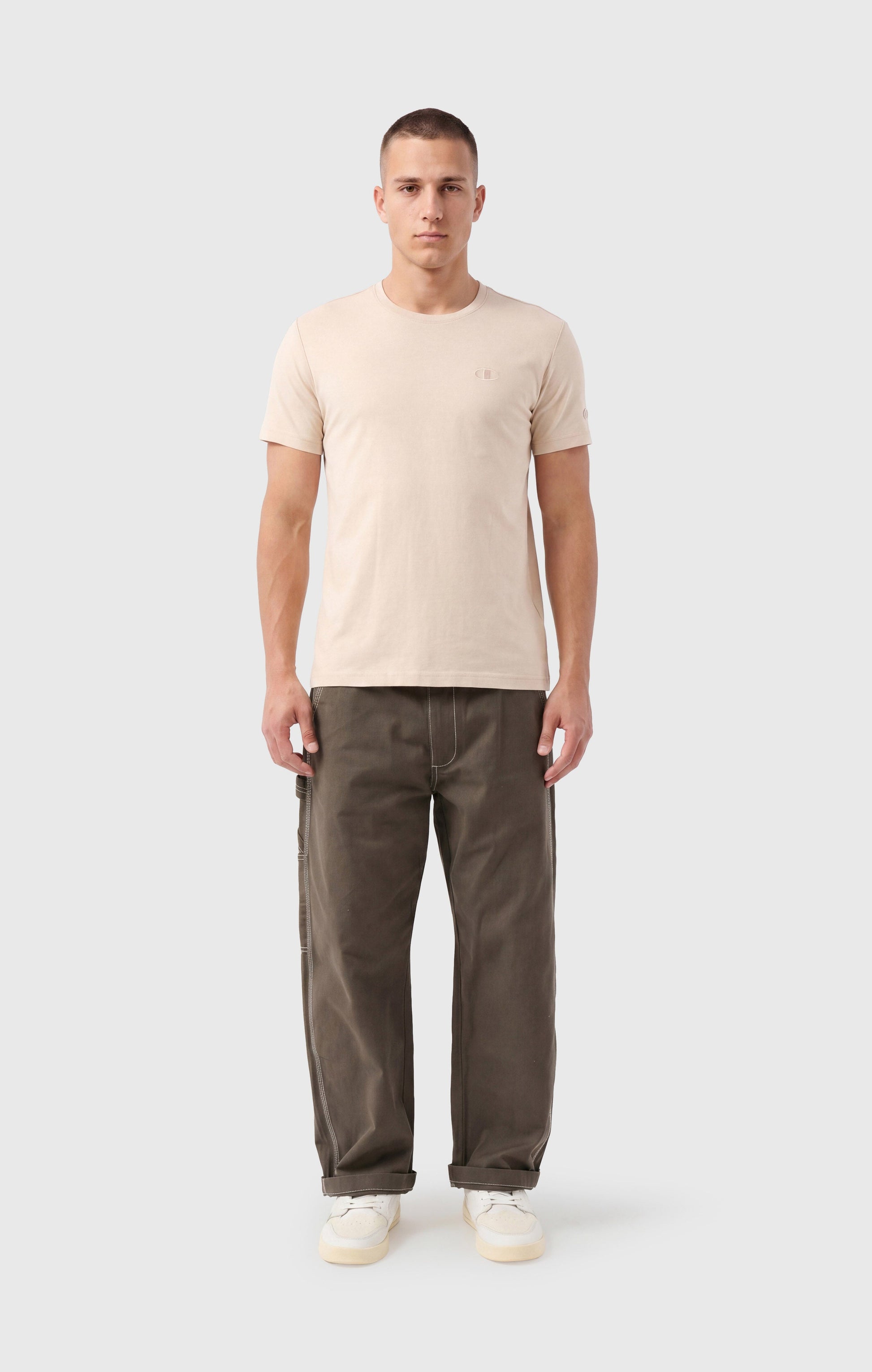 Champion Girocollo Cotone Beige