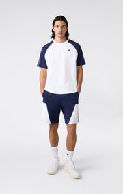 Champion Tape Logo Raglan Bianco