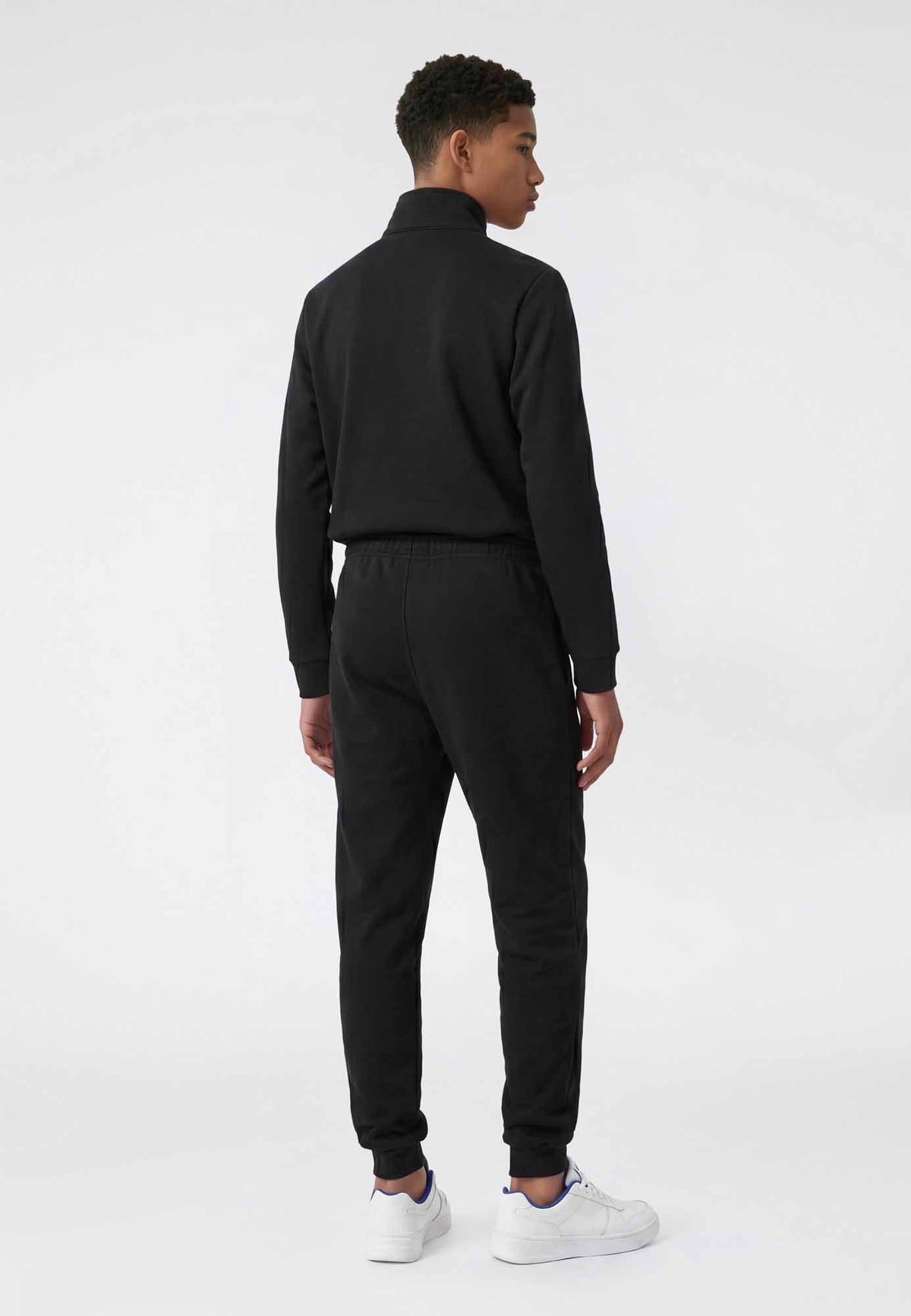 Champion Tuta con Zip Intera in Felpa - Nero