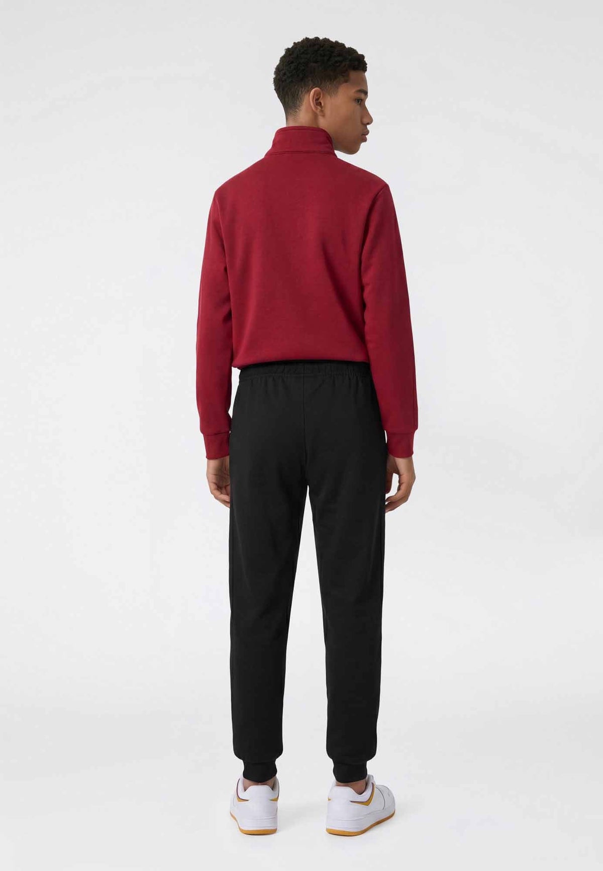 Champion Tuta con Zip Intera in Felpa - Rosso