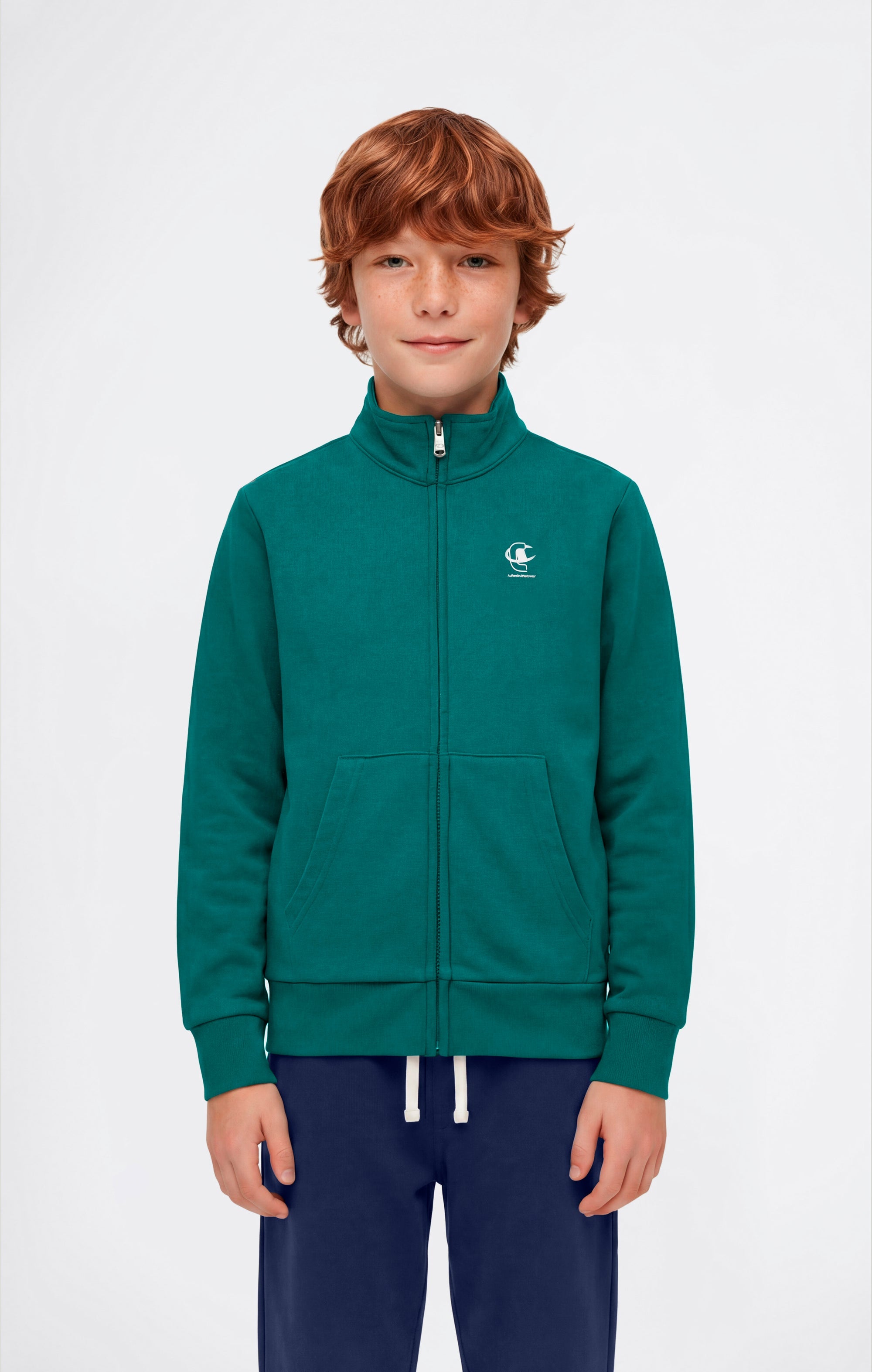 Champion Full Zip Sweatshirt e Pants con Grafica Verde