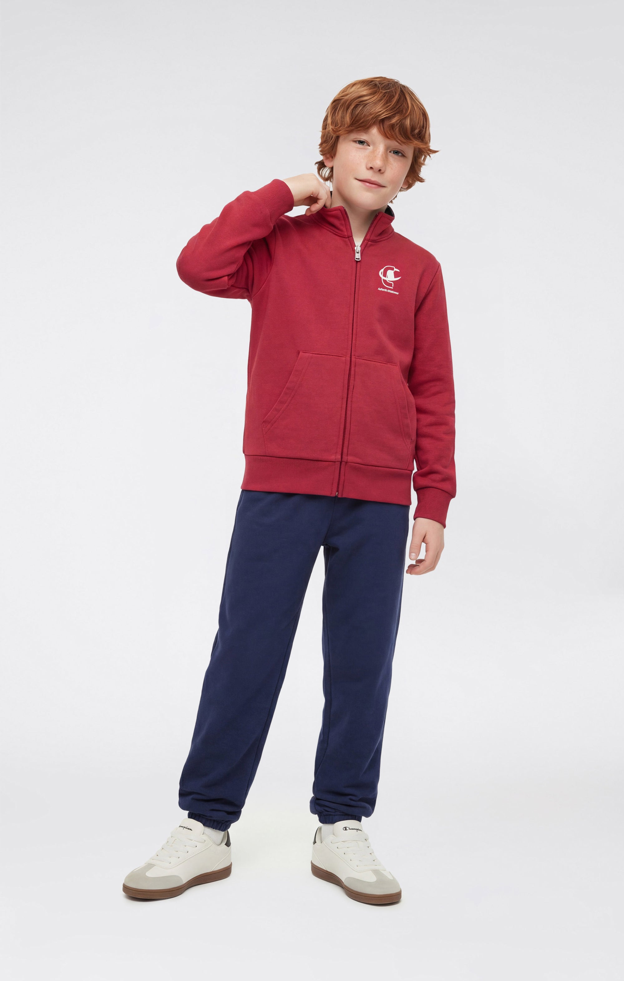 Champion Full Zip with Graphic Rosso