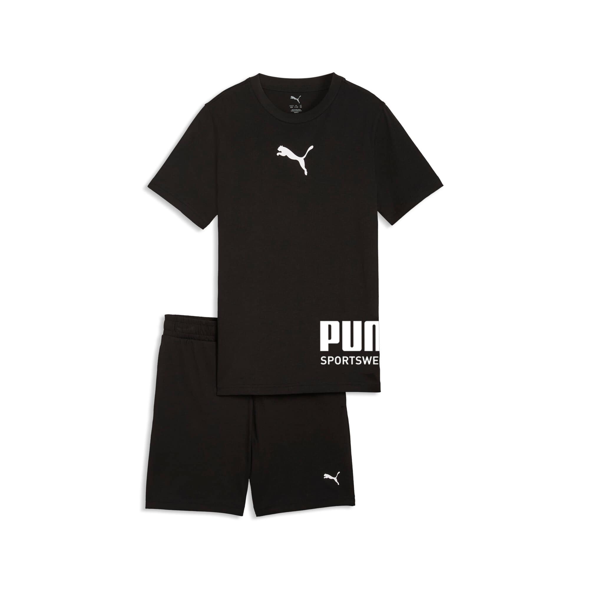 Sport Tee And Shorts Set B - Nero