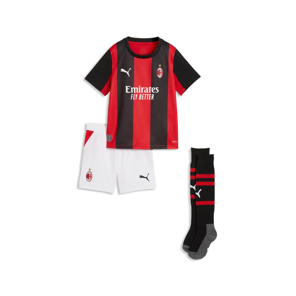 Mini completo Home AC Milan 26/27 per bambini - Nero