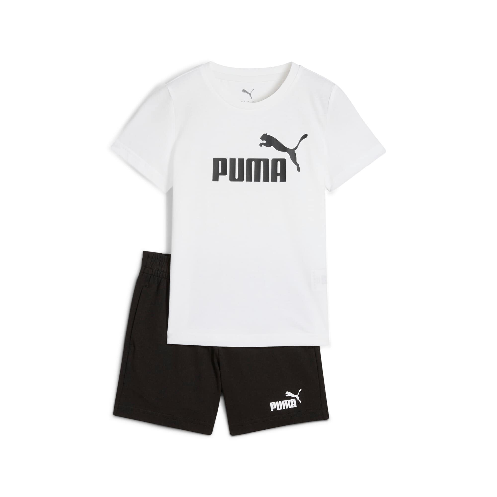 ESS No.1 Logo Tee And Shorts Set PS - Bianco / Nero