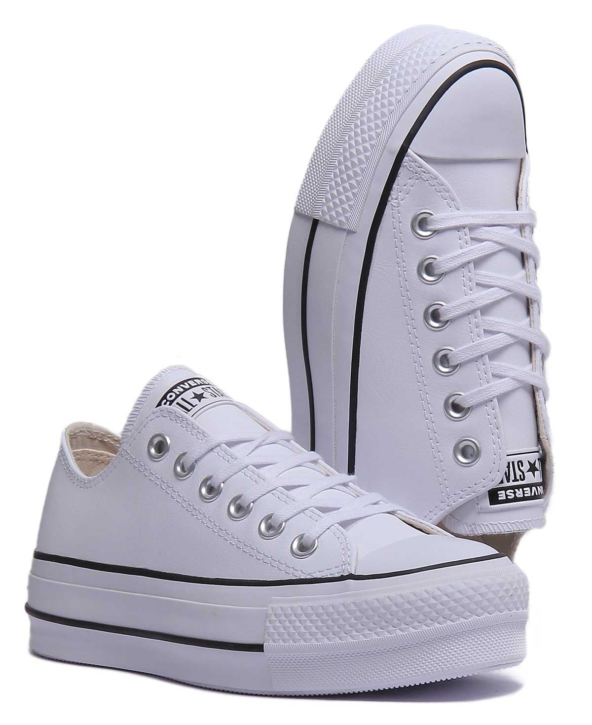 Sneakers Chuck Taylor All Star Lift Clean Ox - Bianco/Nero