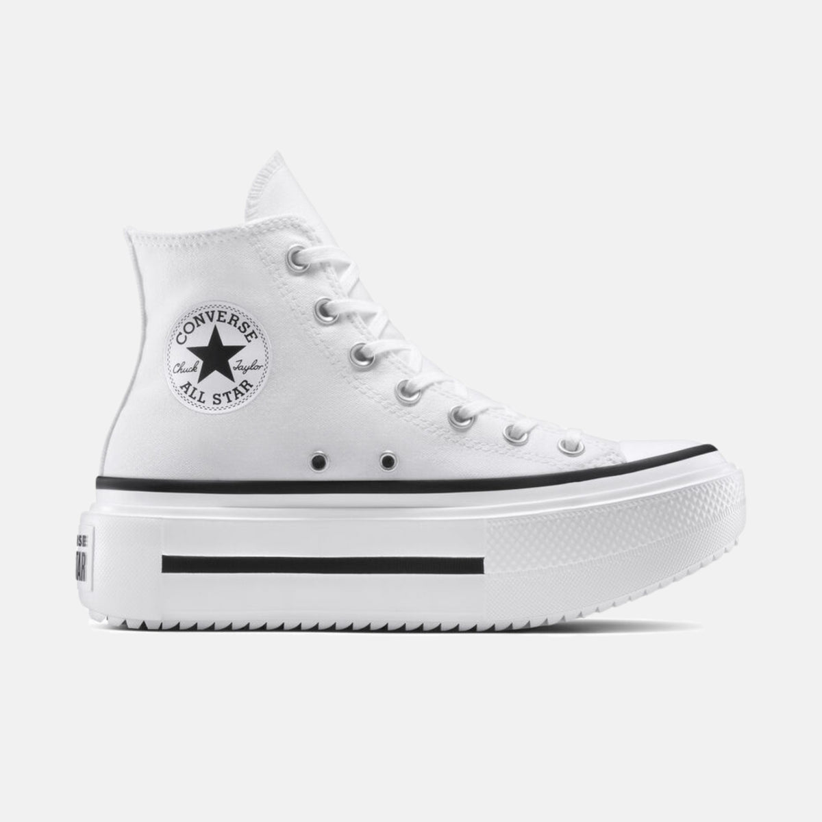 Sneakers Chuck Taylor All Star Lift Double Stack Hi - Bianco/Nero