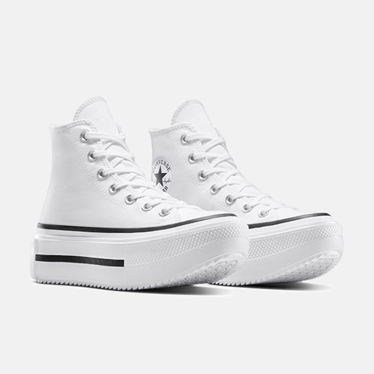 Sneakers Chuck Taylor All Star Lift Double Stack Hi - Bianco/Nero