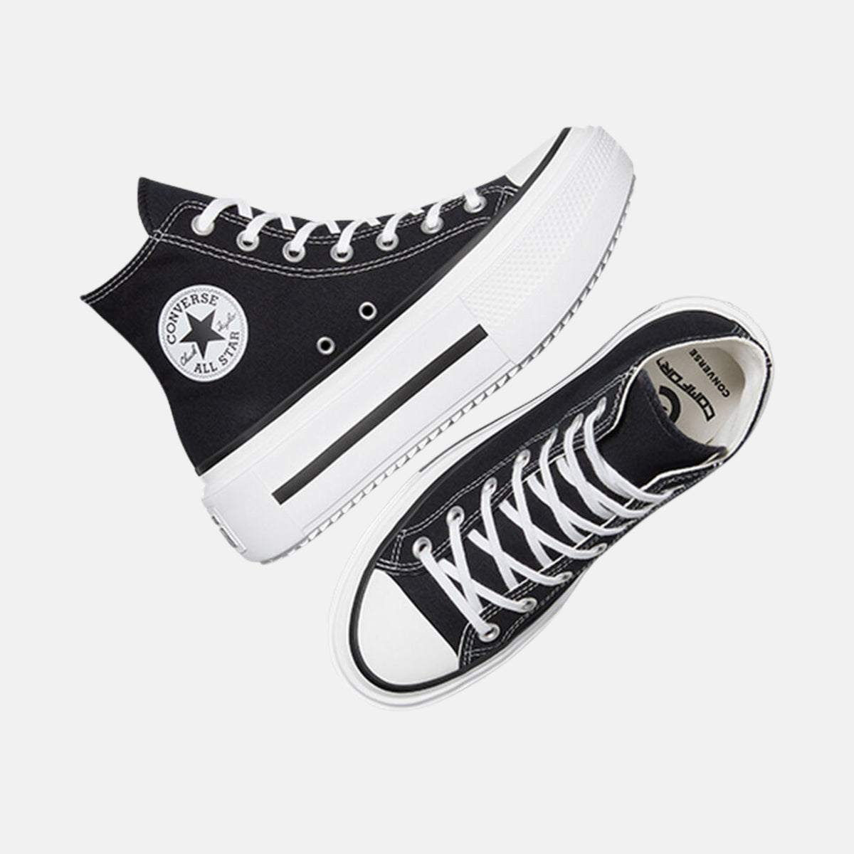 Sneakers Chuck Taylor All Star Lift Double Stack Hi - Nero/Bianco
