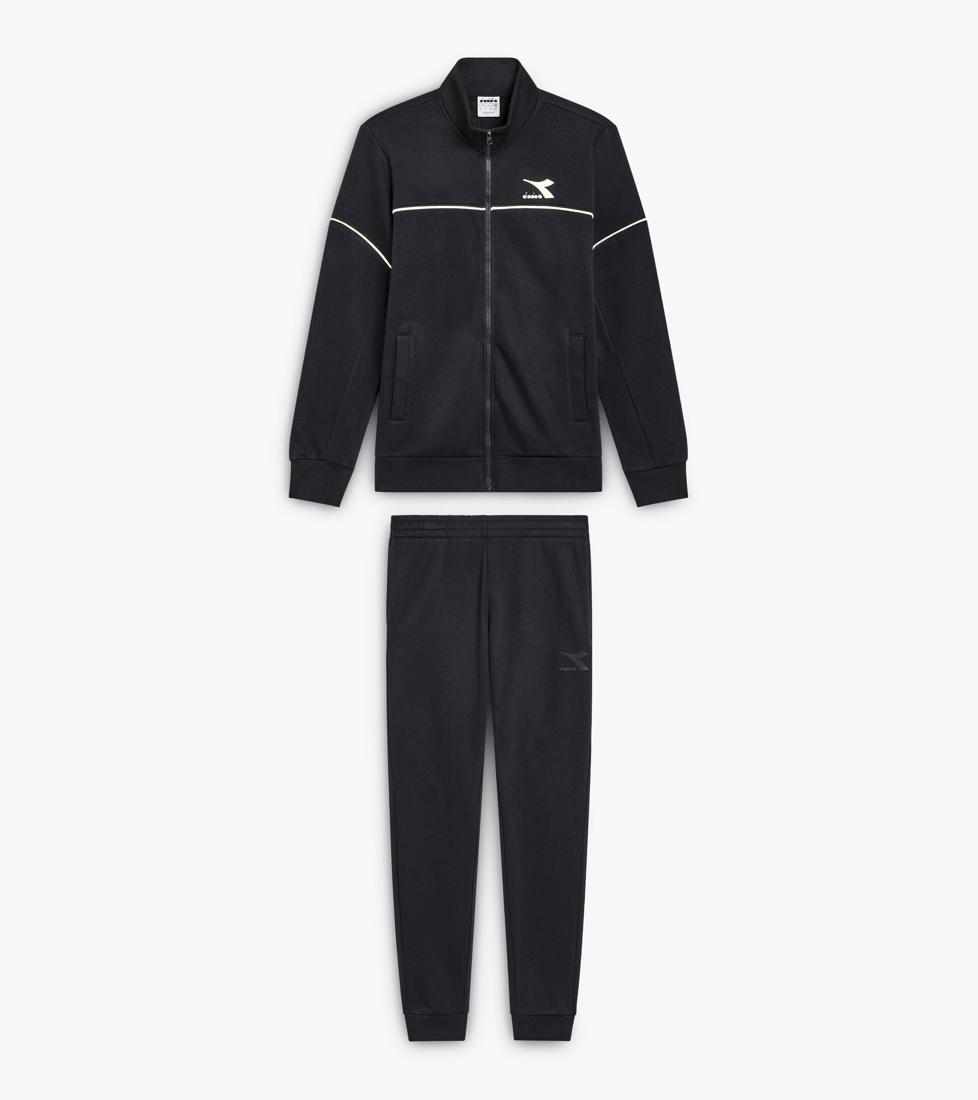Tuta Hoodie Full Zip Essential Sport HJ - Nero