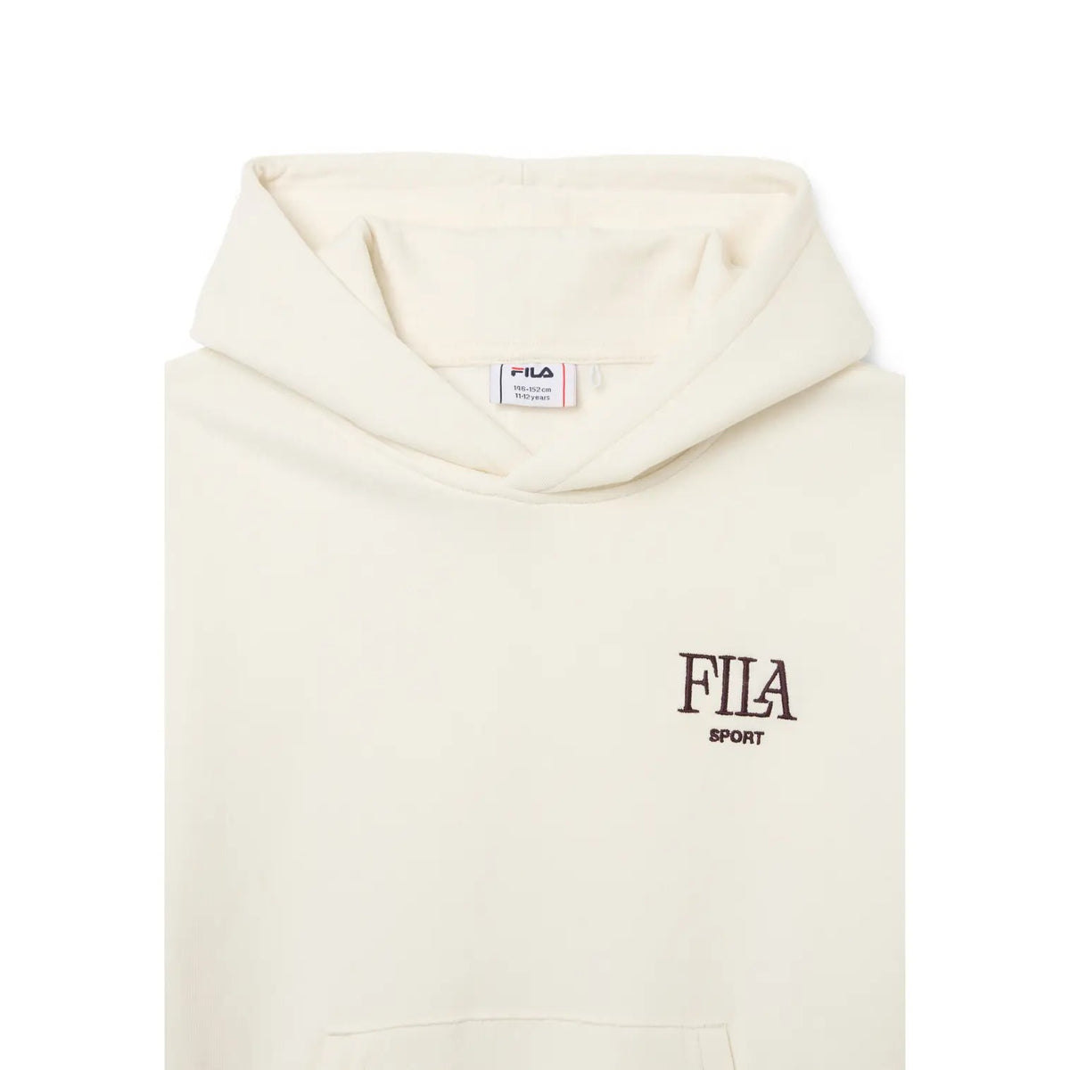 Felpa con Cappuccio Casateia Ragazzo - Bianco Panna