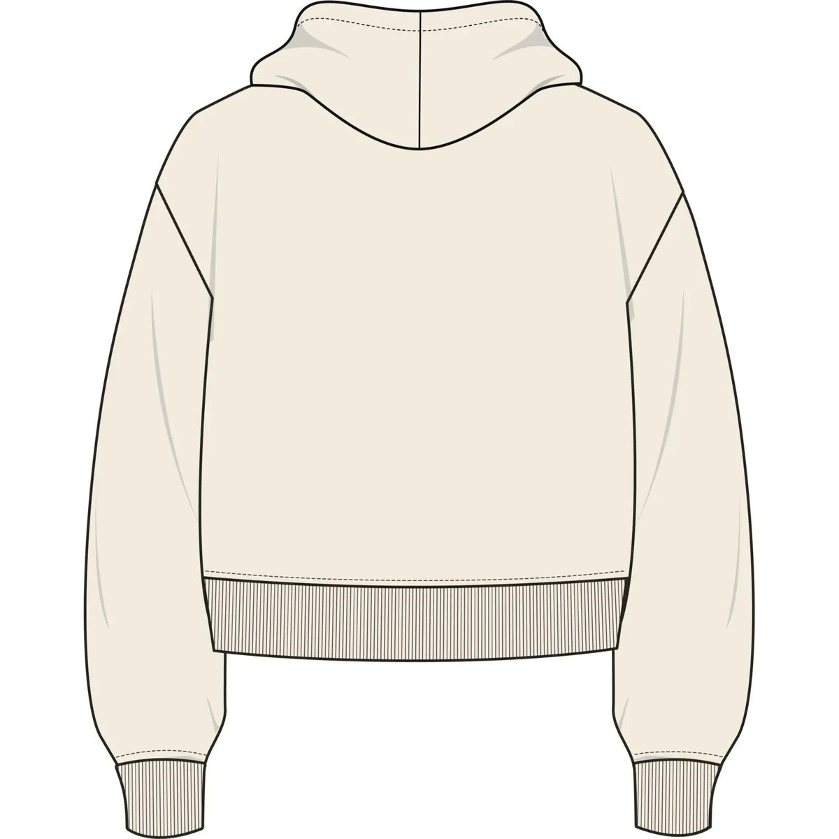 Felpa con Cappuccio Casateia Ragazzo - Bianco Panna