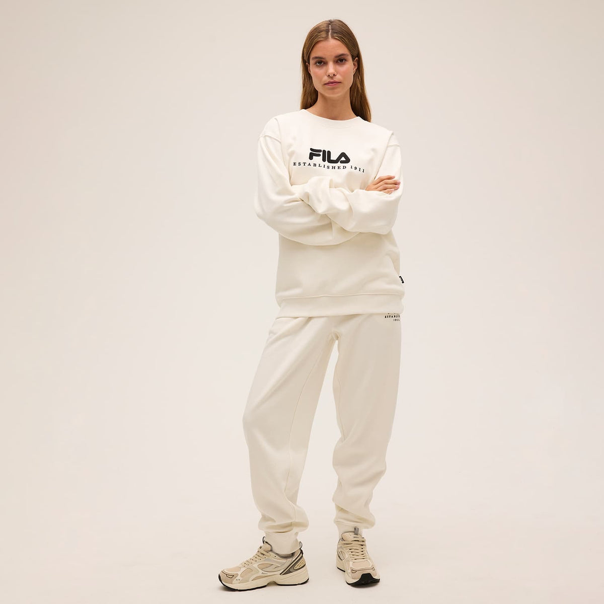 Felpa Valsera - Bianco Panna / Nero