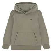 Felpa con Cappuccio Core Fleece - Kaki