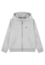 Felpa Full Zip French Terry - Argento Melange
