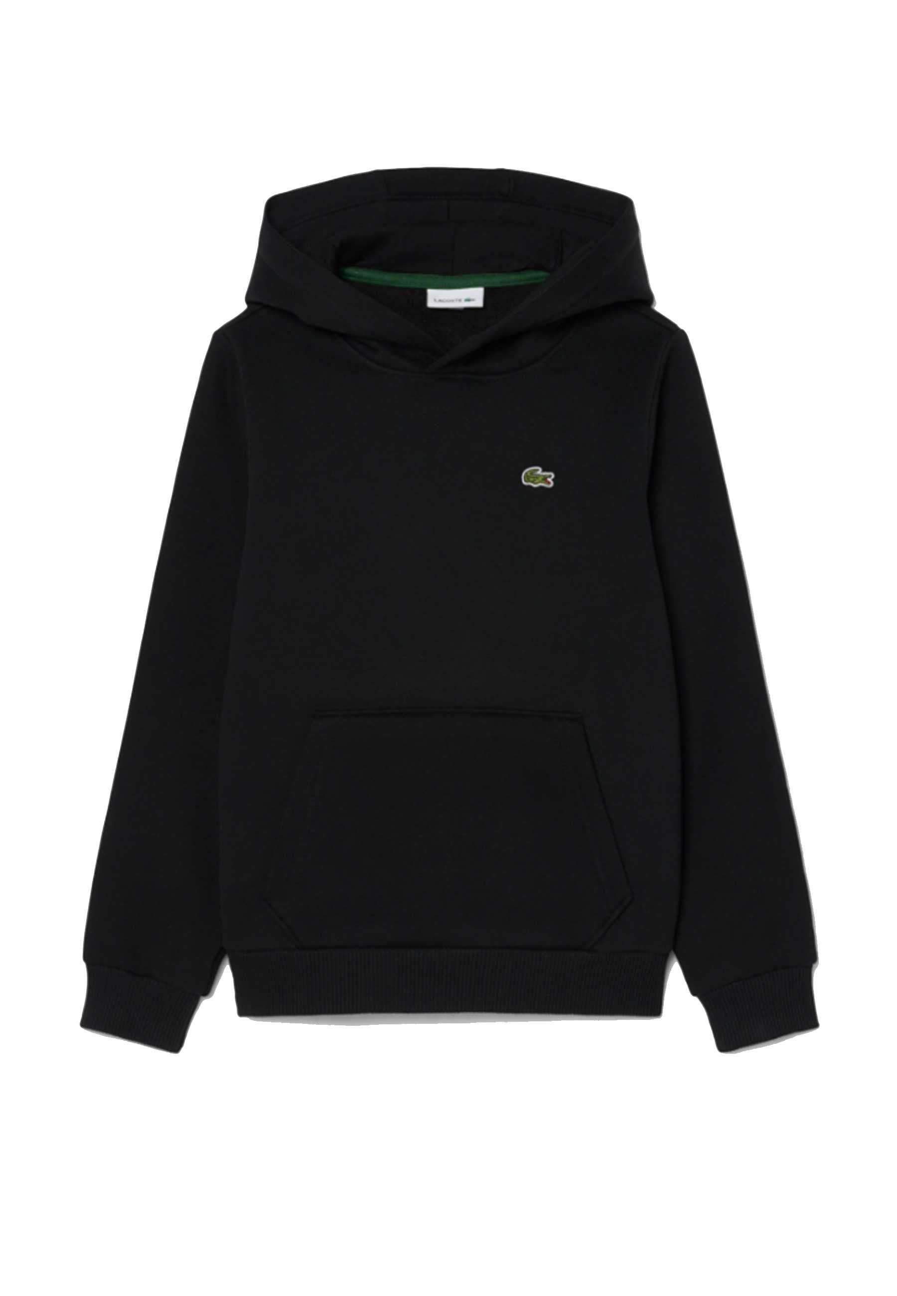 Felpa con Cappuccio French Terry - Nero