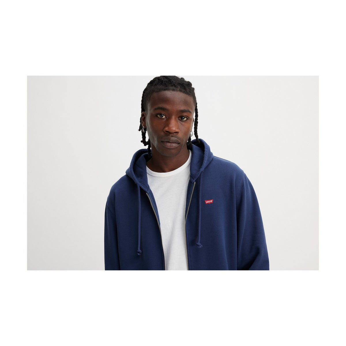 Felpa New Original Zip Up - Blu