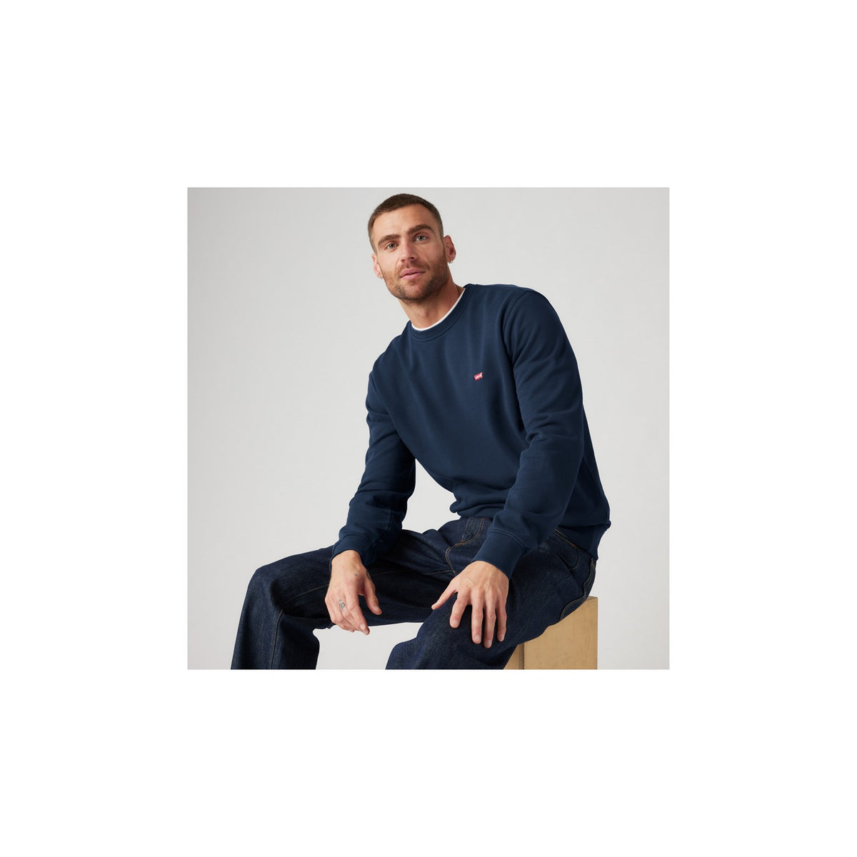 Felpa New Original Crew - Blu