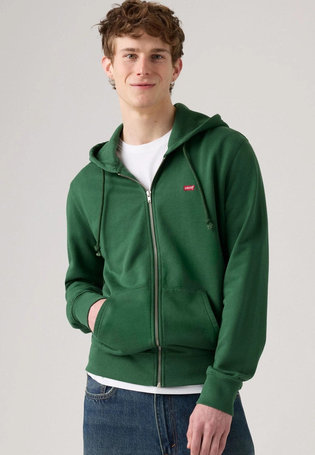 Felpa New Original Zip Up - Verde