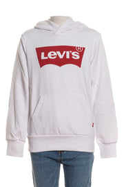 Felpa Girocollo Batwing Print Ragazzo - Bianco