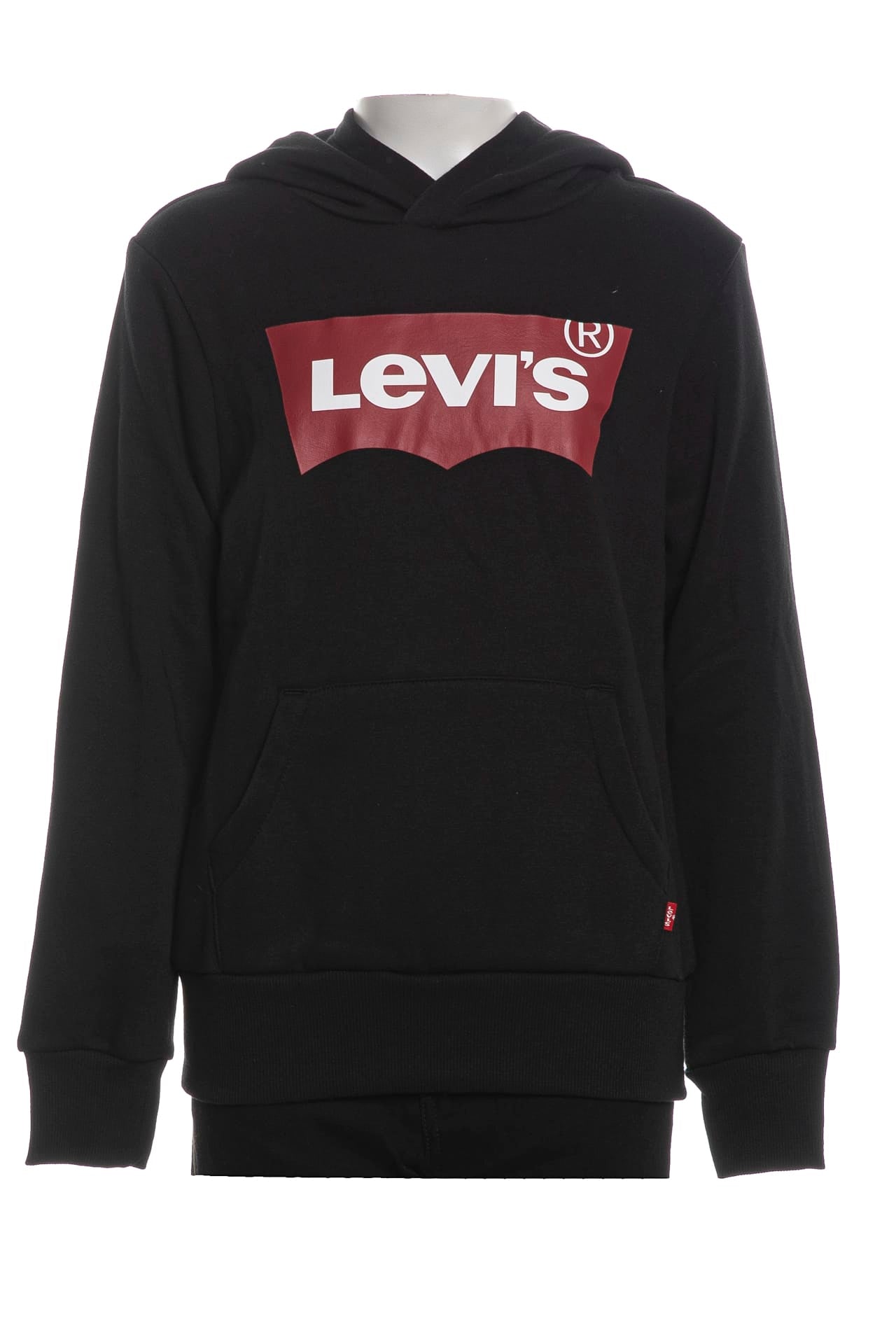 Felpa Girocollo Batwing Print Ragazzo - Nero