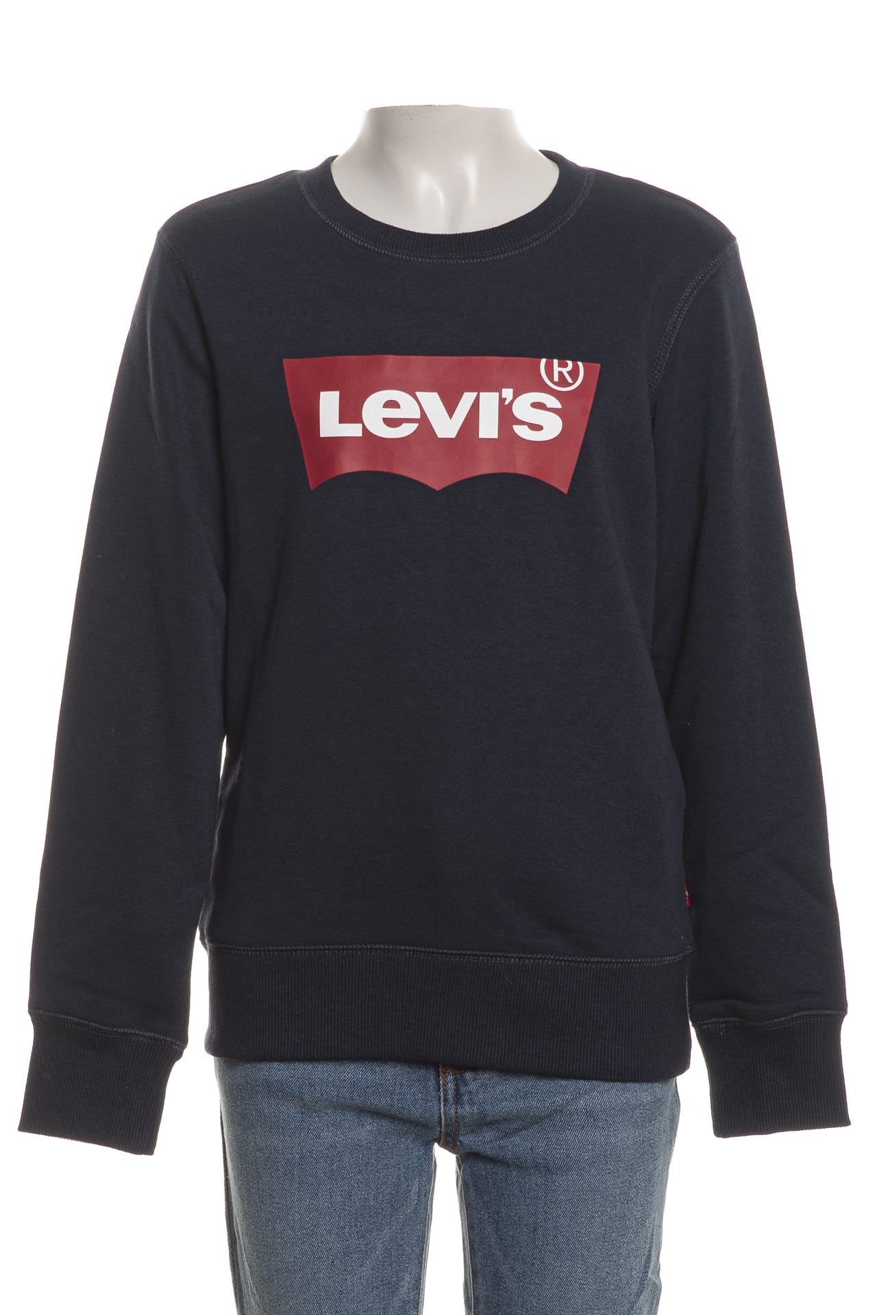 Felpa Girocollo Batwing Ragazzo - Blu