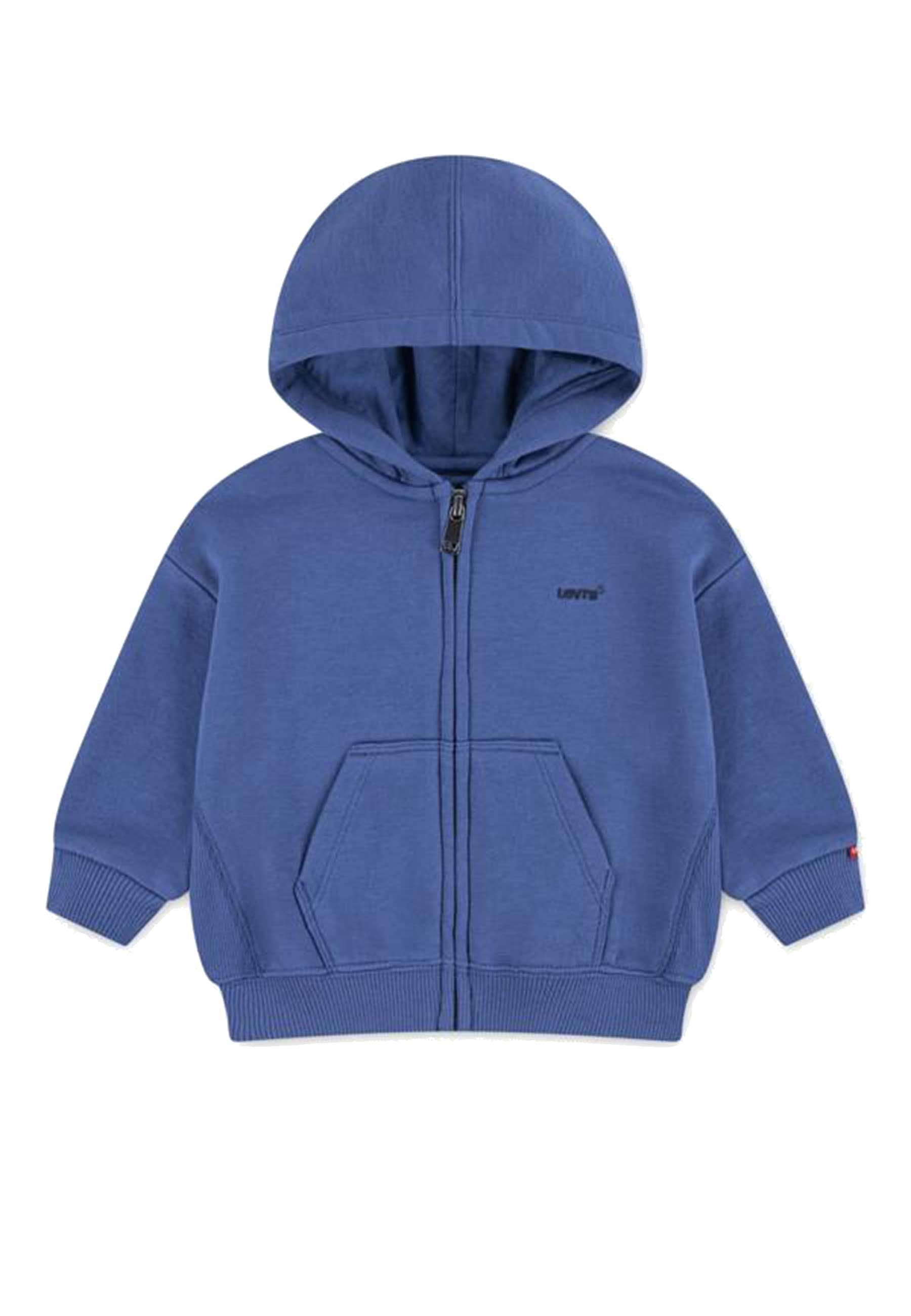 Felpa con Cappuccio Full Zip Authentic - Blu