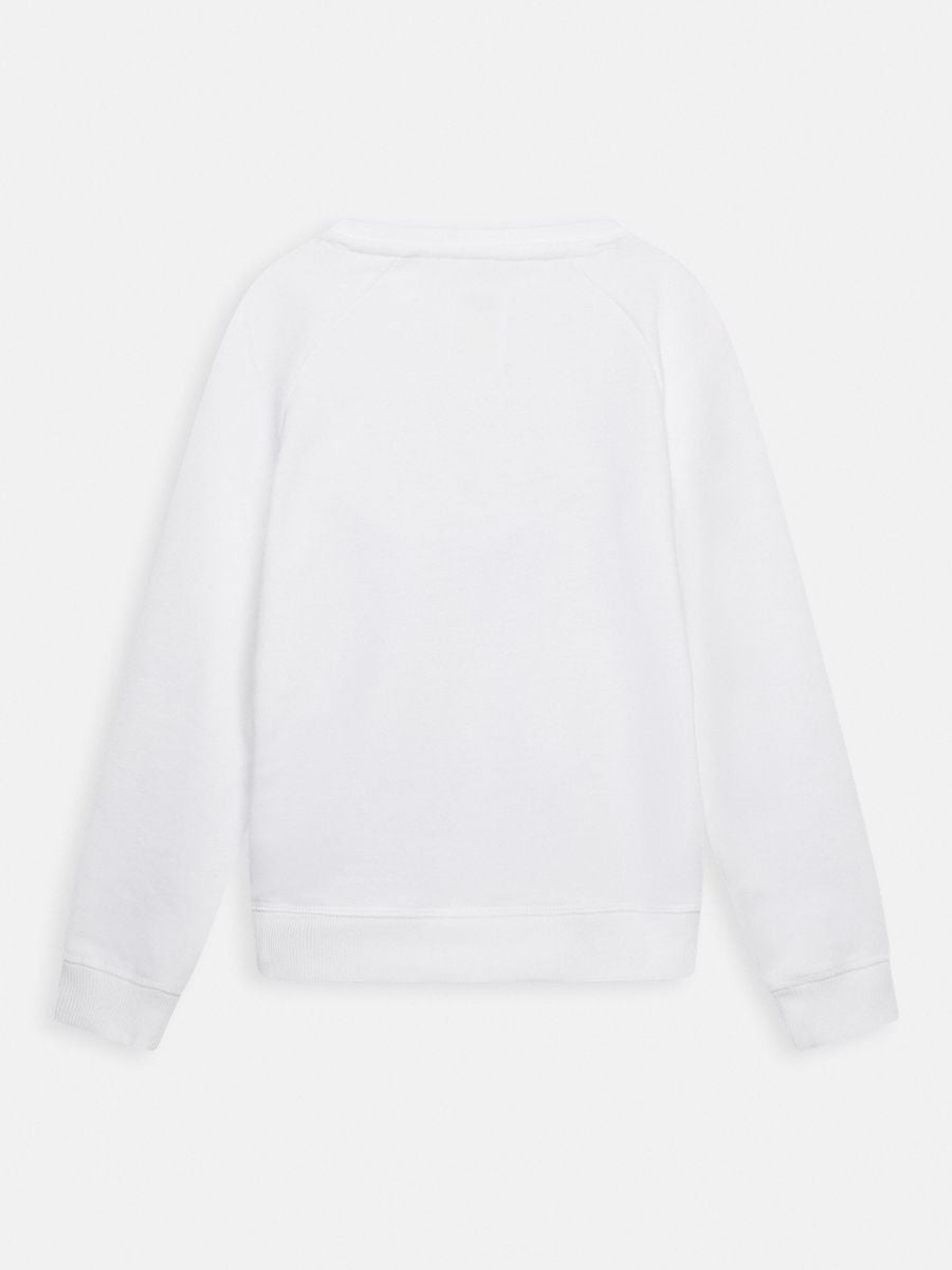 Felpa Girocollo Logo Bambino - Bianco
