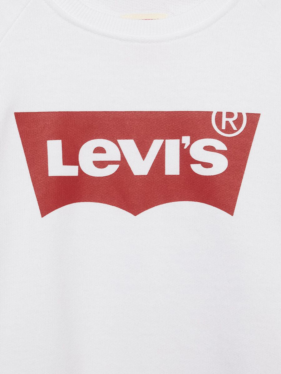 Felpa Girocollo Logo Bambino - Bianco