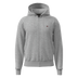 Felpa con Cappuccio e Zip Balis French Terry - Grigio Melange Medio