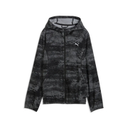 Giacca in tessuto Run Velocity Printed da donna - Nero