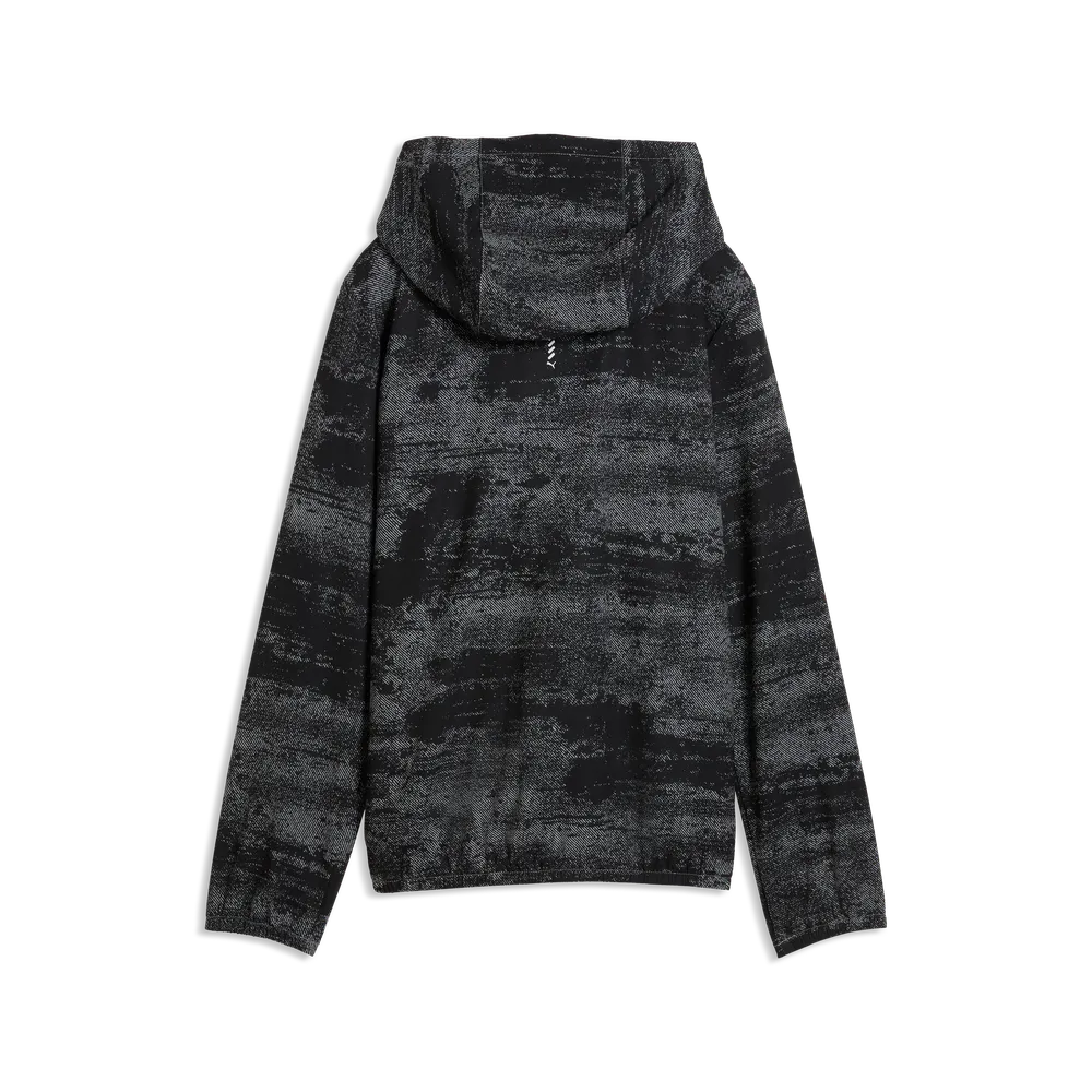 Giacca in tessuto Run Velocity Printed da donna - Nero