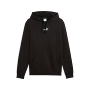 Felpa con cappuccio in pile con logo Essentials N.1 da uomo - Nero
