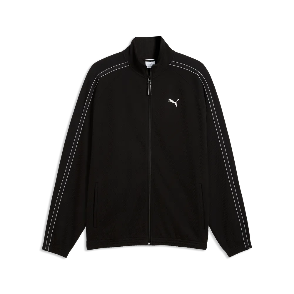 Giacca sportiva con zip PUMA Class dal taglio morbido da uomo - Nero