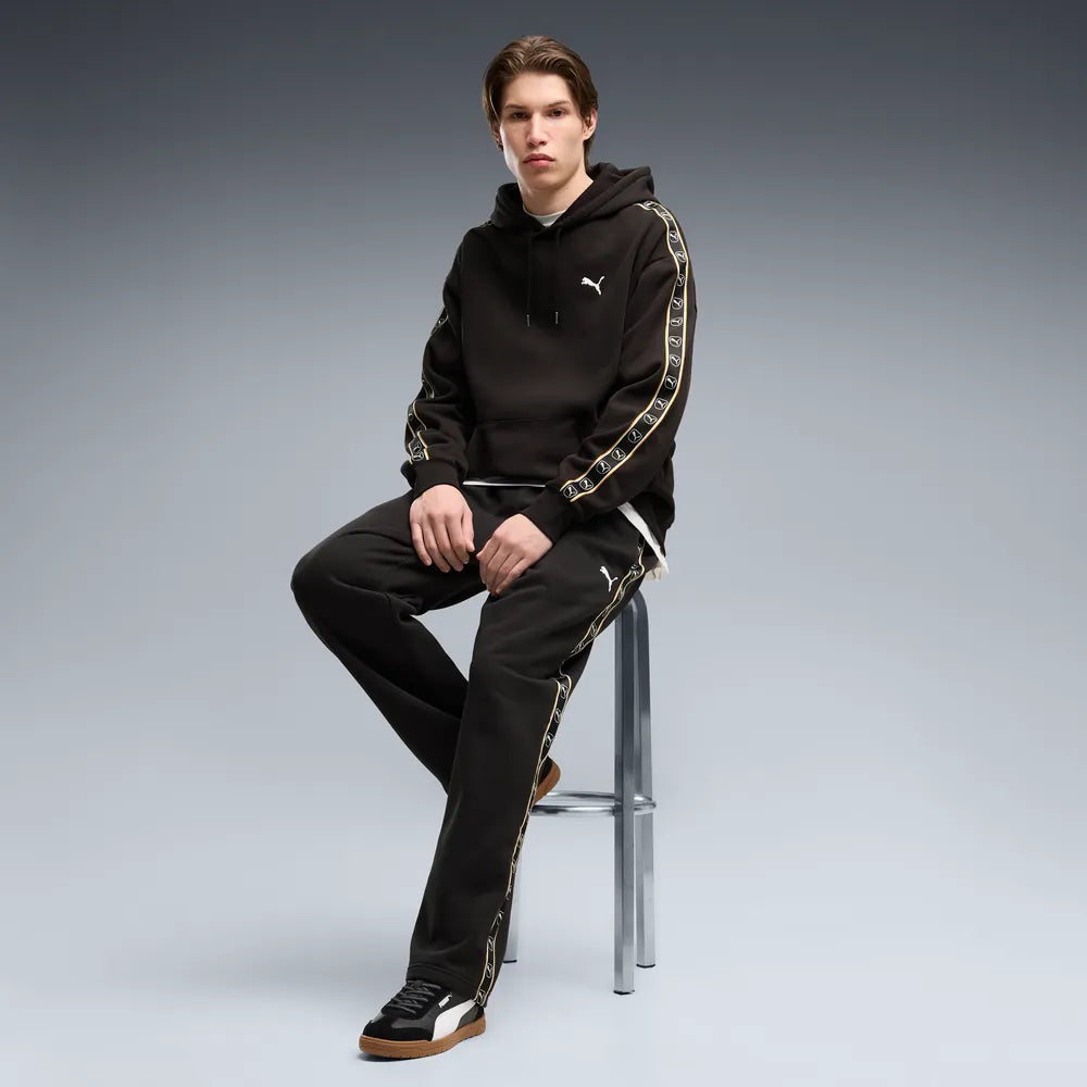 Felpa con cappuccio Essentials Elevated dal taglio morbido da uomo - Nero