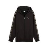 Felpa Essentials Elevated Tape Relaxed Full-Zip Hoodie Fleece - Nero