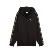 Felpa Essentials Elevated Tape Relaxed Full-Zip Hoodie Fleece - Nero