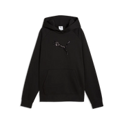 Felpa con cappuccio e paillettes Essentials da donna - Nero