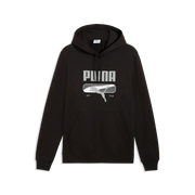 Felpa con cappuccio in pile PUMA Sport Logo Play da uomo - Nero