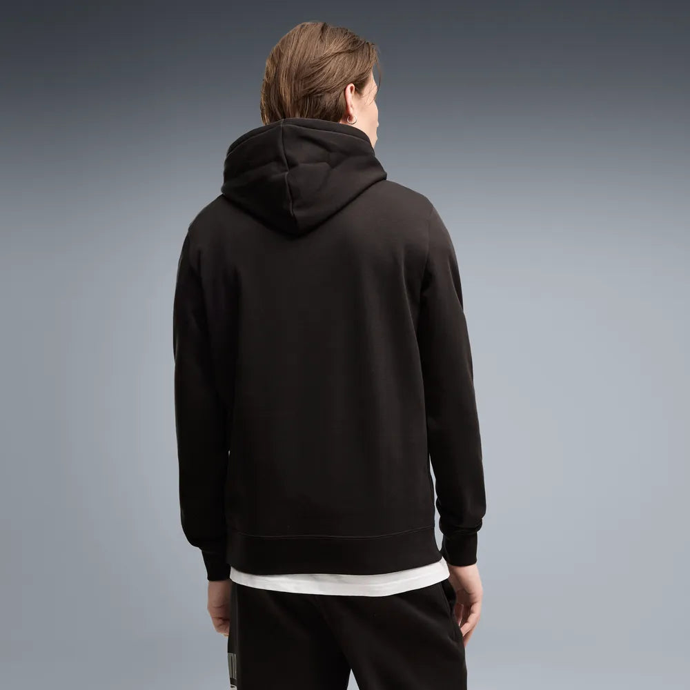 Felpa con cappuccio in pile PUMA Sport Logo Play da uomo - Nero