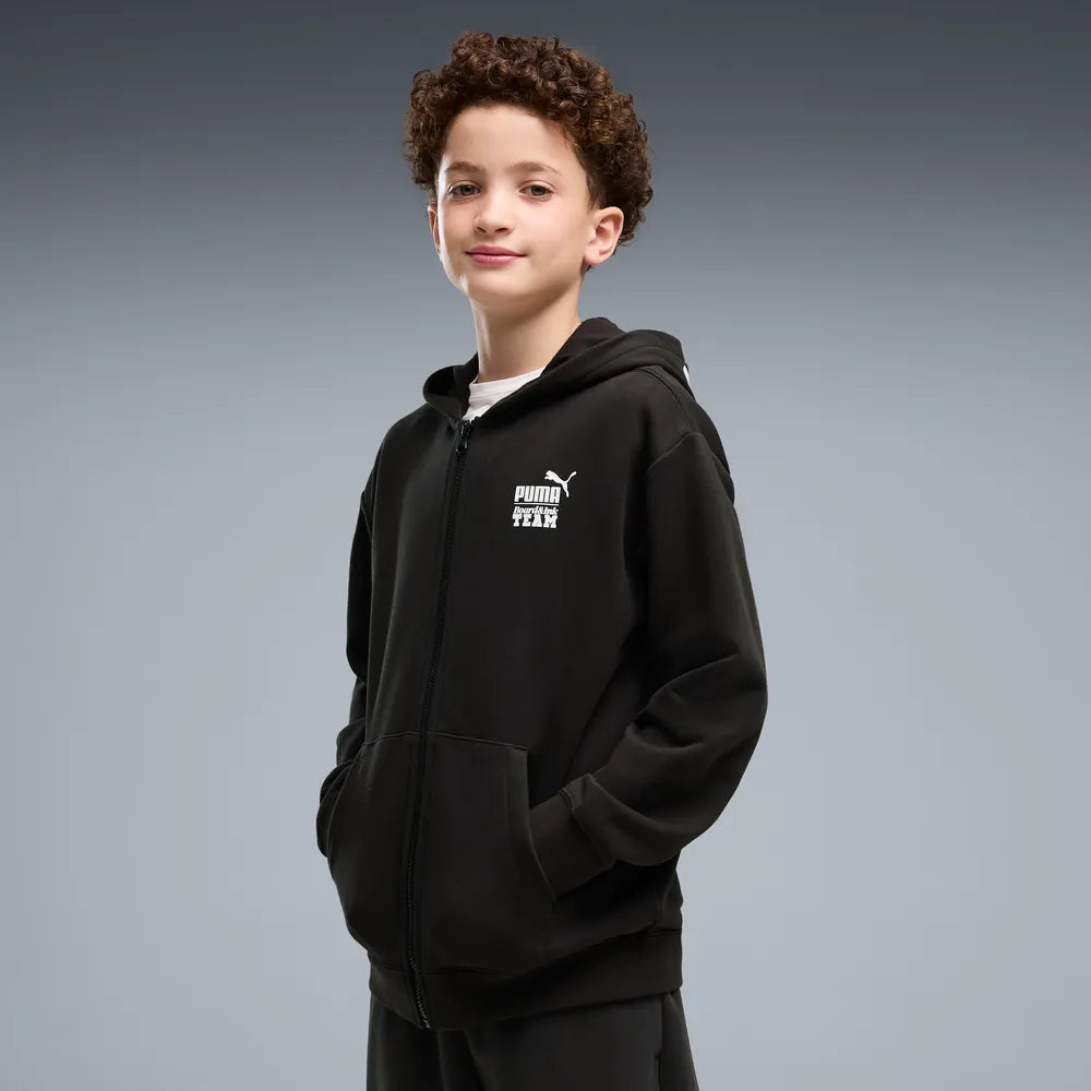 Felpa Mid90s Relaxed Full-Zip Hoodie Boys - Nero